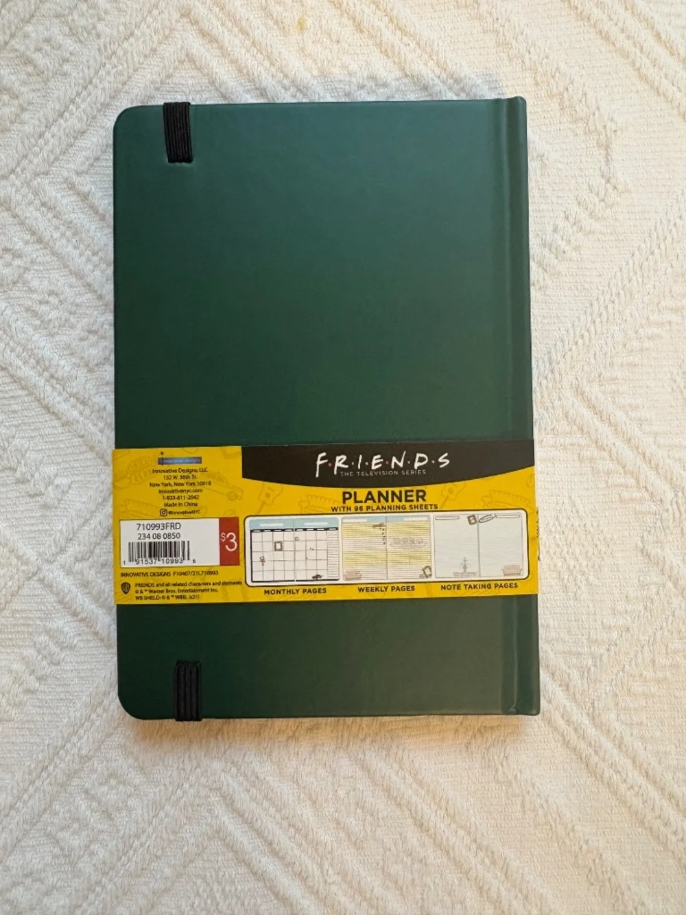 Friends TV Show Central Perk Merchandise Bundle - Planner & Hat